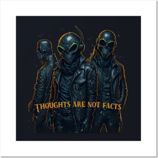 thoughts are not facts. Alien rockers Posters and Art